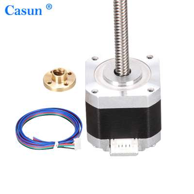 Casun nema34 linear actuator stepper motor linear stepper motor high torque 11Nm with certification