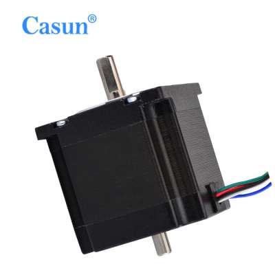 High Quality Smooth Running NEMA 17 double shaft Stepper Motor with CE ISO RoHS