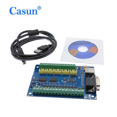 CNC Driver board breakout board USB MACH3 engraving machine 5 Axis with MPG stepper motion controller card Casun