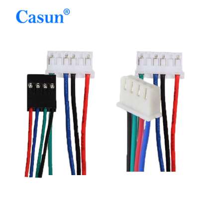 Casun 4pin to 6pin XH2.54 NEMA 17 Stepper Motor Cable OEM Wire Assembly Custom Wire Harness for 3D Printer