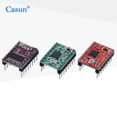 Casun  for 3D Printer parts DRV8825 A4988 Reprap Stepper Driver module Ramps Pololu Stepstick A4988  with Heat Sink TB67S109