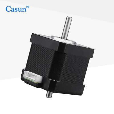 Casun nema 17 stepper motor 12V double hollow shaft stepping motor laser with certification 17HS 42BYGH