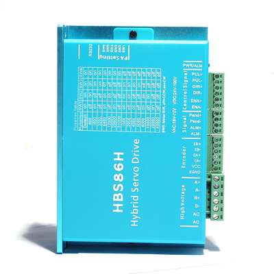 Low Noise Smooth Running 20-70V AC or 30-90V DC NEMA34 Closed-Loop Stepper Motor Driver (HBS86H)