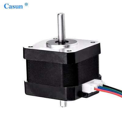 Printer machine parts high torque 12v dc electric stepper motor with dual shaft