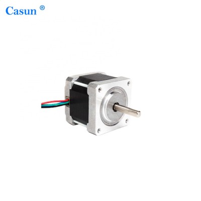 China Casun nema 14 16 17 23 34 mini/mirco 1.8 degree low noise high quality dc motor hybrid nema 16 stepper motor