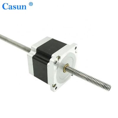 Casun nema 23 linear actuator stepper motor non captive motor with certification electrical linear motor low price 57mm 23HS